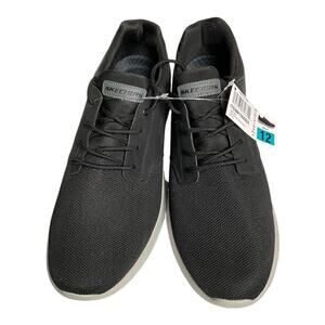 Skechers Shoes Men 12 Black Classic Fit Air Cooled Memory Foam Sneakers New